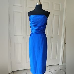 Vintage Blue Dress Coctail Women's size 6. Good condition